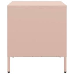 Berkfield Home Bedside Cabinets¬†2 pcs Pink 35x39x43.5 cm Steel - thumbnail 7