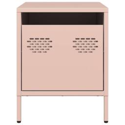 Berkfield Home Bedside Cabinets¬†2 pcs Pink 35x39x43.5 cm Steel - thumbnail 5