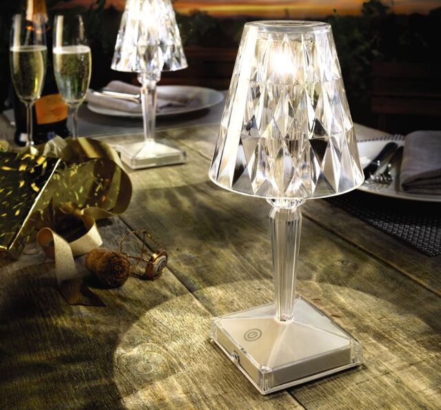 mysmartbuy Rechargeable Diamond Touch Control Lamp - USB Charging Dimmable Light for Dining or Side Table - Measures 26 x 8 x 8cm - image 1