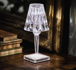 mysmartbuy Rechargeable Diamond Touch Control Lamp - USB Charging Dimmable Light for Dining or Side Table - Measures 26 x 8 x 8cm - thumbnail 2
