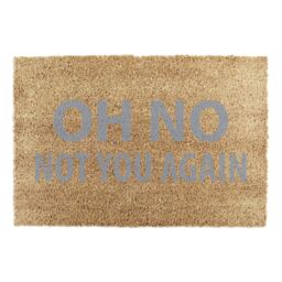 Artsy Mats Oh No Not You Again Grey Doormat - Size: 40 cm x 60 cm - thumbnail 5