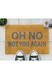 Artsy Mats Oh No Not You Again Grey Doormat - Size: 40 cm x 60 cm - thumbnail 3
