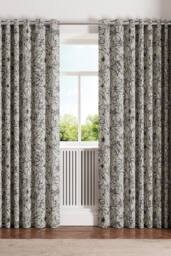Ted Baker 'Vietnm' Cotton Lined Curtains in Green - Size: 168 cm width x 229 cm drop - thumbnail 1