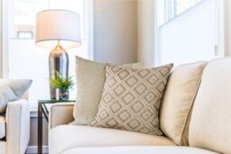 New Edge Blinds Nevada Cushion Cover in Beige - Size: 43 cm x 43 cm - thumbnail 2