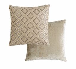 New Edge Blinds Nevada Cushion Cover in Beige - Size: 43 cm x 43 cm - thumbnail 1