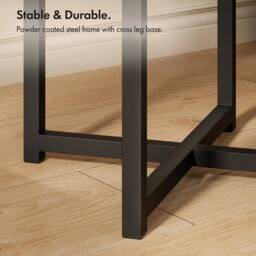 EONLION Grey Concrete Effect Side Table - Size: 100 cm - thumbnail 5