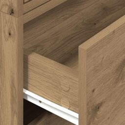 Berkfield Home Cabinets with 2 Drawers 2 pcs Artisan Oak 60x31x40 cm Engineered Wood in Brown - Size: 60 x 31 x 40 cm - thumbnail 8