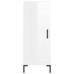 Berkfield Home Sideboard High Gloss White 34.5x34x90 cm Engineered Wood - thumbnail 5