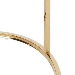 Wyld and Coco 2-Piece Nesting Tables Gold Stainless Steel Frame - thumbnail 7