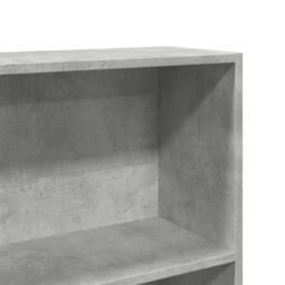 Berkfield Home Bookcase Concrete Grey 80x24x143 cm Engineered Wood - Size: 80 x 24 x 143 cm - thumbnail 7
