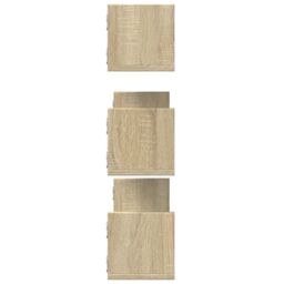 Berkfield Home Wall Shelves 3 pcs Sonoma Oak 80x18x18 cm Engineered Wood in Brown - Size: 80 x 18 x 18 cm - thumbnail 5