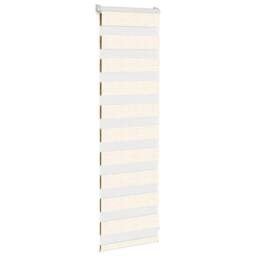 Berkfield Home Elegant Zebra Blind Marble Beige 40x100 cm Fabric Width 35.9 cm P - thumbnail 1