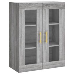 Berkfield Home Wall Mounted Cabinet Grey Sonoma 69.5x34x90 cm - thumbnail 2