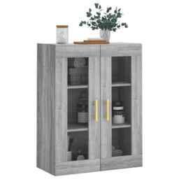 Berkfield Home Wall Mounted Cabinet Grey Sonoma 69.5x34x90 cm - thumbnail 4
