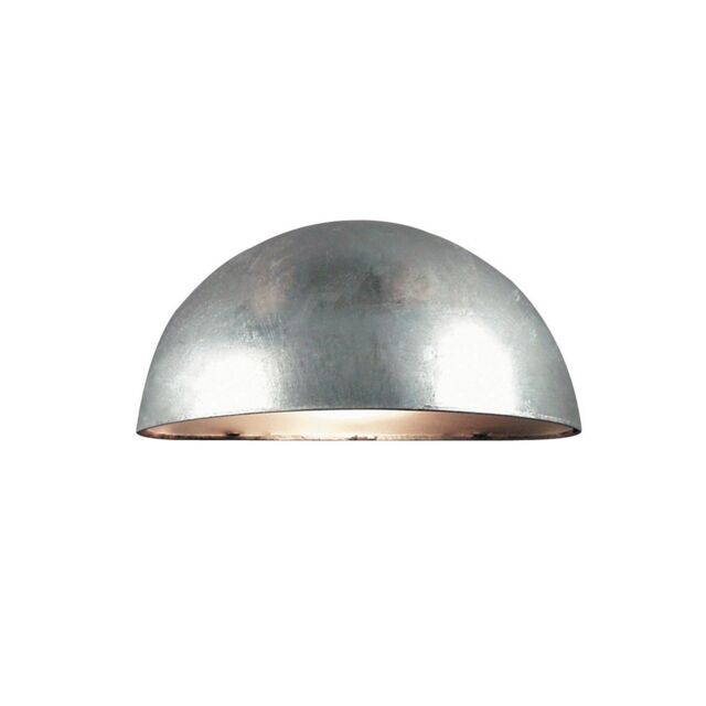 Nordlux Scor Outdoor Wall Light Silver Galv Steel Garden E14 IP33 Mains - image 1