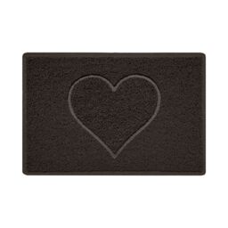 Nicoman Embossed PVC Spaghetti Pressed Heart Doormat in Brown - Size: 45 cm x 75 cm - thumbnail 2