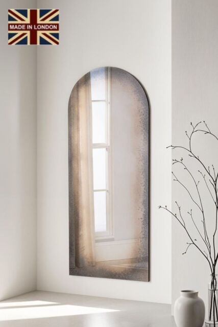 Yearn Mirrors Tribeca Arched Full Length Antiqued Mirror in Black - image 1