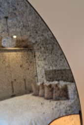 Yearn Mirrors Tribeca Arched Full Length Antiqued Mirror in Black - thumbnail 2