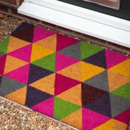 Nicola Spring Coir Door Mat - 90 x 60cm - Triangles - Size: 90 cm x 60 cm - thumbnail 8