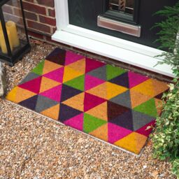 Nicola Spring Coir Door Mat - 90 x 60cm - Triangles - Size: 90 cm x 60 cm - thumbnail 6