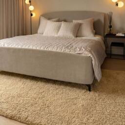 Kukoon Beige Washable Machine Shaggy Premium Rug - Size: 120 cm x 170 cm - thumbnail 2