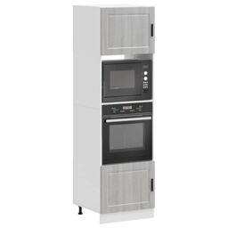 Berkfield Home Oven Cabinets 2 pcs Porto Grey Sonoma Engineered Wood - thumbnail 1