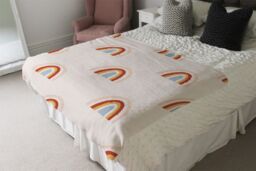 Benjamin Tate Design Bohemianl Ethnic Pattern Blanket in Natural - Size: 120 cm x 150 cm - thumbnail 3