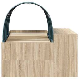 Berkfield Home Bed Frame with Tunnel 3 pcs Sonoma Oak & Light Blue in Brown - thumbnail 7