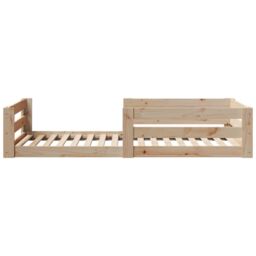Berkfield Home Bed Frame without Mattress 90x200 cm Solid Wood Pine in Brown - thumbnail 5