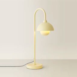 ValueLights Tilly Pastel Arched Dome Shade Metal Table Lamp with LED Bulb in Yellow - thumbnail 7