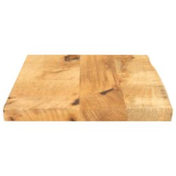 Berkfield Home Table Top 40x20x3.8 cm Live Edge Solid Wood Rough Mango in Brown - thumbnail 4