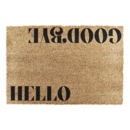 Artsy Mats New Modern Hello Goodbye Doormat in Black - Size: 40 cm x 60 cm - thumbnail 4