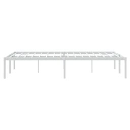 Berkfield Home Metal Bed Frame White 120x200 cm - Size: Small Double - thumbnail 6