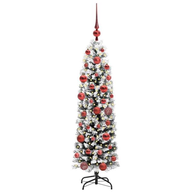 Berkfield Home Stunning Artificial Christmas Tree with 150 LEDs with Stand Green - image 1