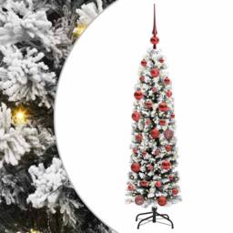 Berkfield Home Stunning Artificial Christmas Tree with 150 LEDs with Stand Green - thumbnail 3