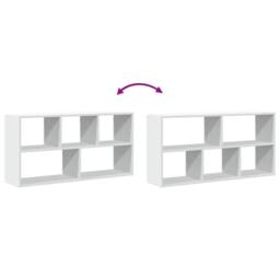 Berkfield Home Wall Shelf White 100x25x50 cm Engineered Wood - Size: 100 x 25 x 50 cm - thumbnail 7