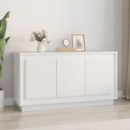 Berkfield Home Sideboard White 102x35x55 cm Engineered Wood - Size: 102 x 35 x 55 cm - thumbnail 1