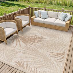 Livabliss Tuareg-Coastal Beige Ivory Tropical Ivory In- & Outdoor Jute-Look Rug in Light Beige - Size: 160 cm x 215 cm - thumbnail 6