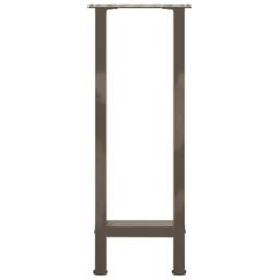 Berkfield Home Coffee Table Legs Natural Steel 2 pcs 38x(72-73) cm Steel in Grey - thumbnail 5