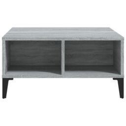 Berkfield Home Coffee Table Grey Sonoma 60x60x30 cm Engineered Wood - Size: 60 x 60 x 30 cm - thumbnail 3