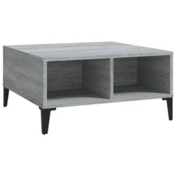 Berkfield Home Coffee Table Grey Sonoma 60x60x30 cm Engineered Wood - Size: 60 x 60 x 30 cm - thumbnail 2