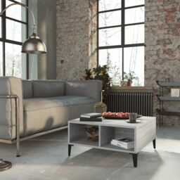 Berkfield Home Coffee Table Grey Sonoma 60x60x30 cm Engineered Wood - Size: 60 x 60 x 30 cm - thumbnail 1