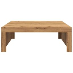 Berkfield Home Coffee Table Artisan Oak 100x100x35 cm Engineered Wood in Brown - Size: 100 x 100 x 35 cm - thumbnail 4