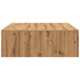 Berkfield Home Coffee Table Artisan Oak 100x100x35 cm Engineered Wood in Brown - Size: 100 x 100 x 35 cm - thumbnail 5