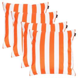 icon 4 Pack Cusion 43x43cm Deck Stripe Orange, Double Sided in Orange - Size: 43x43 cm - thumbnail 1