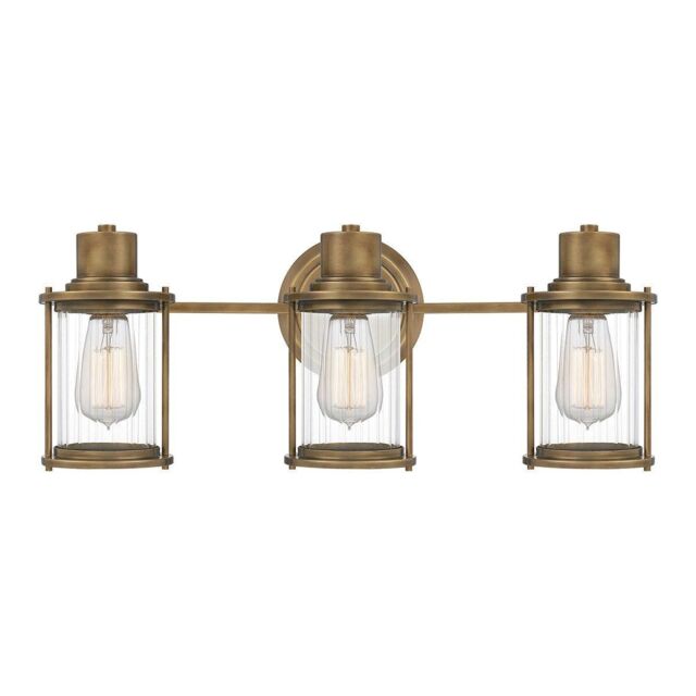 Netlighting Quoizel Riggs Wall Lamp Weathered Brass IP44 in Yellow - image 1