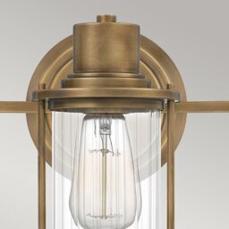 Netlighting Quoizel Riggs Wall Lamp Weathered Brass IP44 in Yellow - thumbnail 2
