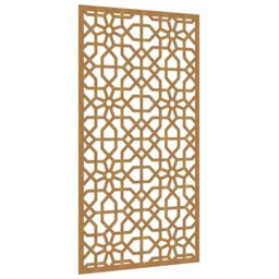 Berkfield Home Garden Wall Decoration 105x55 cm Corten Steel Moorish Design in Brown - thumbnail 2