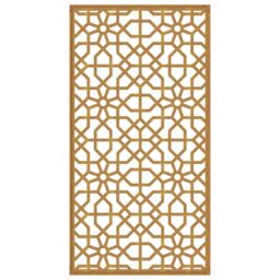 Berkfield Home Garden Wall Decoration 105x55 cm Corten Steel Moorish Design in Brown - thumbnail 5
