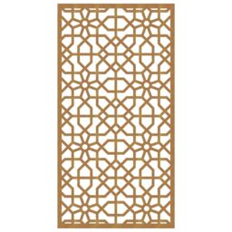 Berkfield Home Garden Wall Decoration 105x55 cm Corten Steel Moorish Design in Brown - thumbnail 4